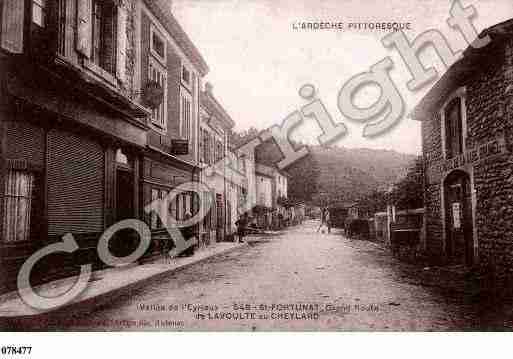 Ville de SAINTFORTUNATSUREYRIEUX, carte postale ancienne