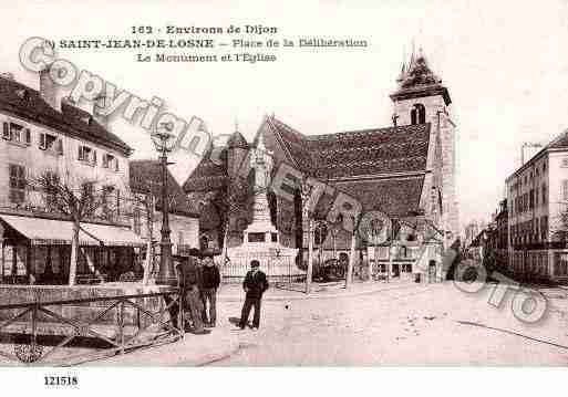 Ville de SAINTJEANDELOSNE, carte postale ancienne