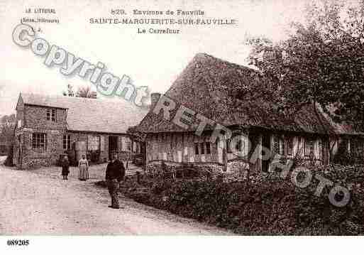 Ville de SAINTEMARGUERITESURFAUVILLE, carte postale ancienne