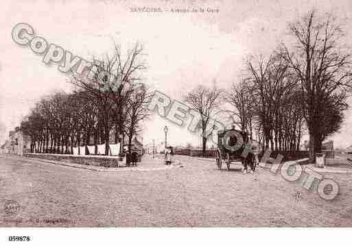 Ville de SANCOINS, carte postale ancienne