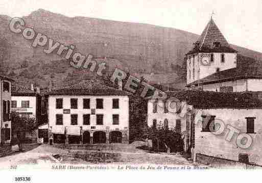 Ville de SARE, carte postale ancienne