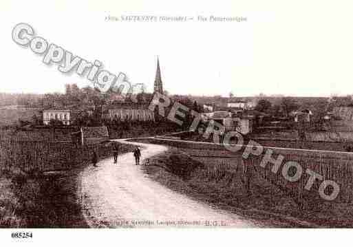 Ville de SAUTERNES, carte postale ancienne