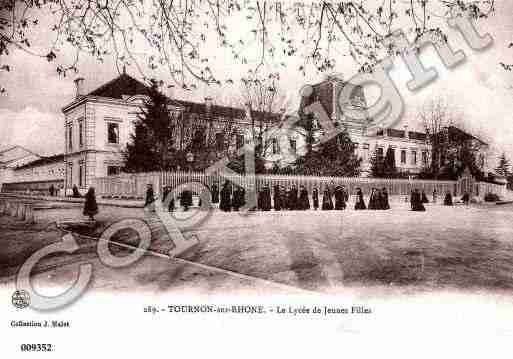 Ville de TOURNONSURRHONE, carte postale ancienne