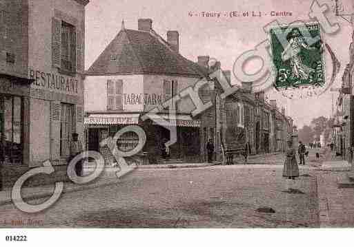 Ville de TOURY, carte postale ancienne