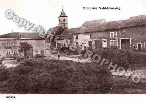 Ville de VAHLEBERSING, carte postale ancienne