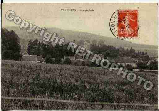 Ville de VANDIERES, carte postale ancienne