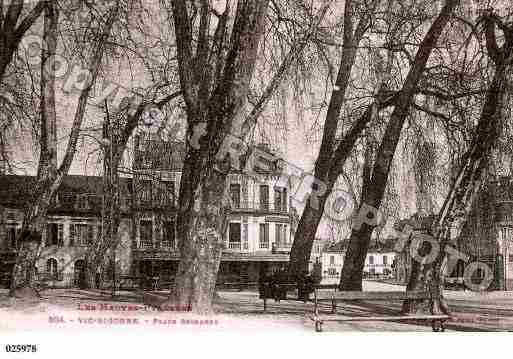 Ville de VICENBIGORRE, carte postale ancienne