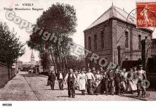 Ville de VIESLY, carte postale ancienne