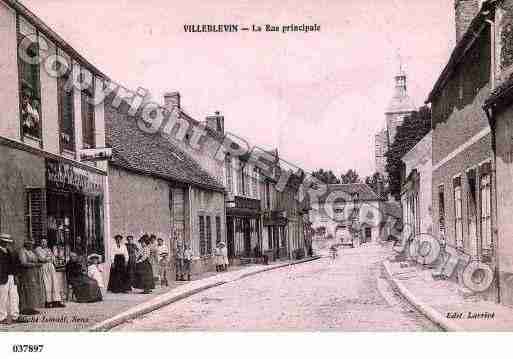 Ville de VILLEBLEVIN, carte postale ancienne