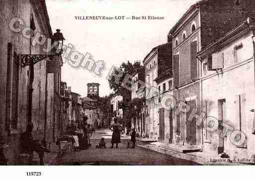 Ville de VILLENEUVESURLOT, carte postale ancienne