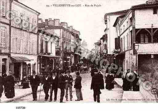 Ville de VILLENEUVESURLOT, carte postale ancienne