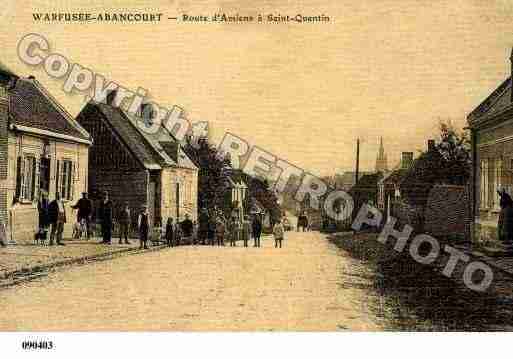 Ville de WARFUSEEABANCOURT, carte postale ancienne