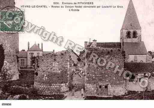 Ville de YEVRELECHATEL, carte postale ancienne