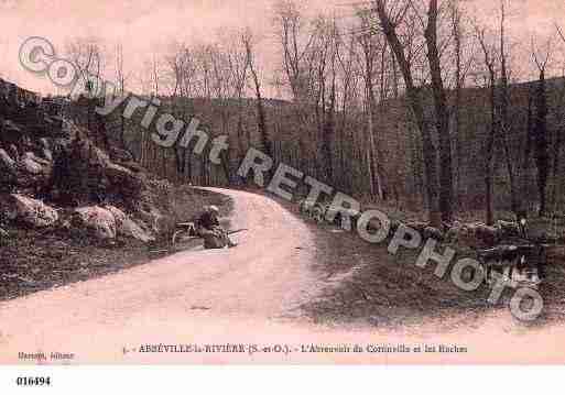 Ville de ABBEVILLELARIVIERE, carte postale ancienne