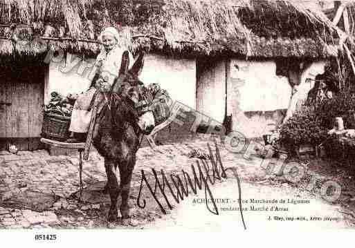 Ville de ACHICOURT, carte postale ancienne