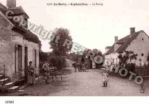 Ville de ARPHEUILLES, carte postale ancienne