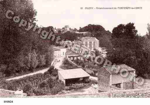 Ville de AUZAY, carte postale ancienne