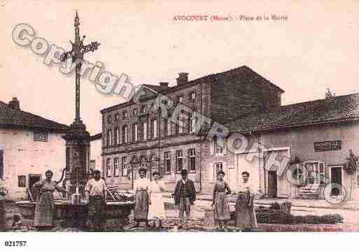 Ville de AVOCOURT, carte postale ancienne