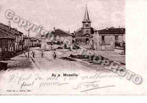 Ville de AYSURMOSELLE, carte postale ancienne