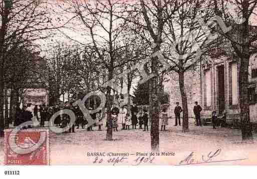 Ville de BASSAC, carte postale ancienne