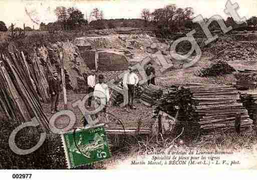 Ville de BECONLESGRANITS, carte postale ancienne