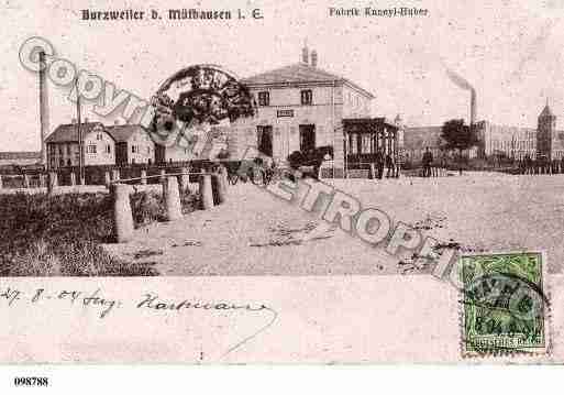 Ville de BOURZWILLER, carte postale ancienne