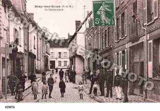 Ville de BRAYSURSEINE, carte postale ancienne
