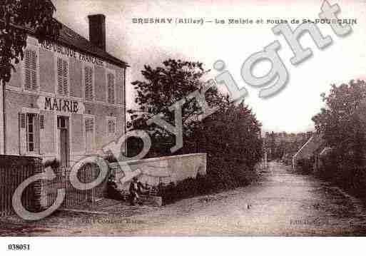 Ville de BRESNAY, carte postale ancienne