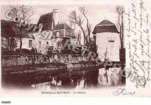 Ville de BRINONSURBEUVRON, carte postale ancienne