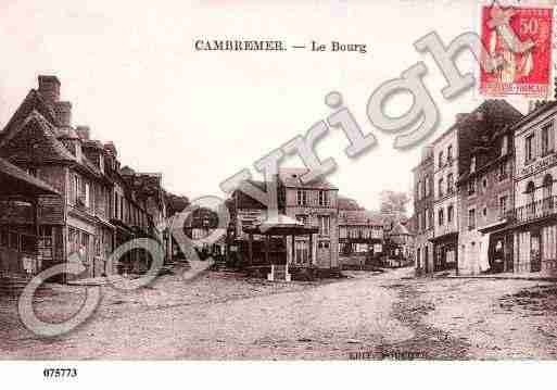 Ville de CAMBREMER, carte postale ancienne
