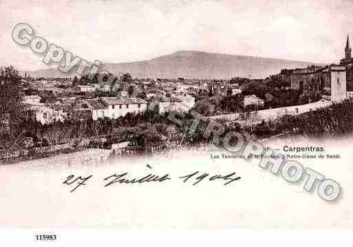 Ville de CARPENTRAS, carte postale ancienne