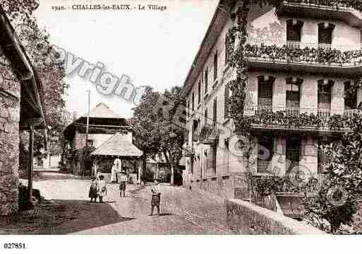 Ville de CHALLESLESEAUX, carte postale ancienne