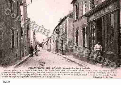 Ville de CHAMPIGNY, carte postale ancienne