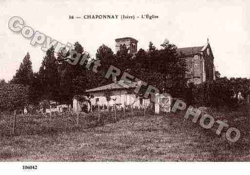 Ville de CHAPONNAY, carte postale ancienne