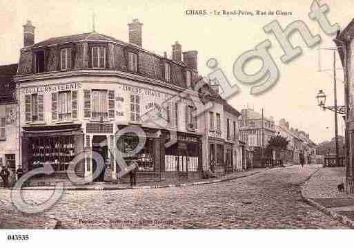 Ville de CHARS, carte postale ancienne