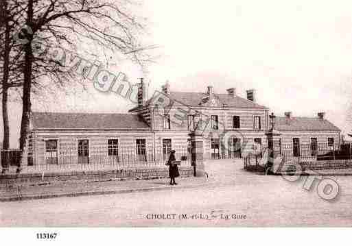 Ville de CHOLET, carte postale ancienne