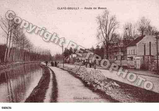 Ville de CLAYESOUILLY, carte postale ancienne