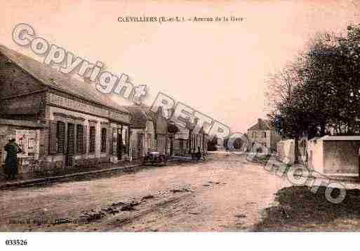 Ville de CLEVILLIERS, carte postale ancienne