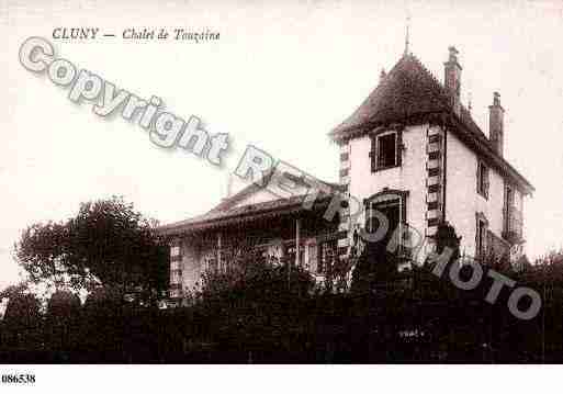 Ville de CLUNY, carte postale ancienne