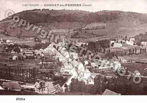 Ville de CONDAT, carte postale ancienne