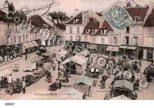 Ville de CRECYLACHAPELLE, carte postale ancienne