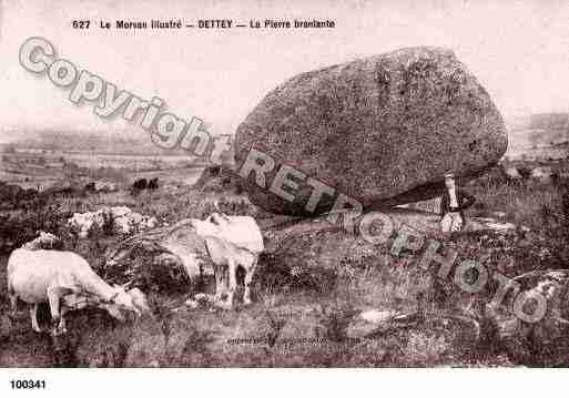 Ville de DETTEY, carte postale ancienne