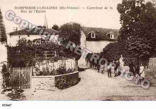 Ville de DOMPIERRELESEGLISES, carte postale ancienne