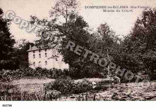 Ville de DOMPIERRELESEGLISES, carte postale ancienne