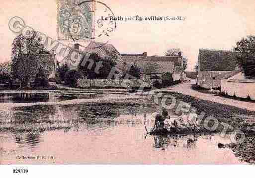 Ville de EGREVILLE, carte postale ancienne