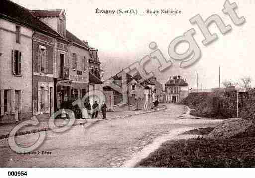 Ville de ERAGNY, carte postale ancienne