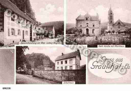 Ville de ESCHBOURG, carte postale ancienne