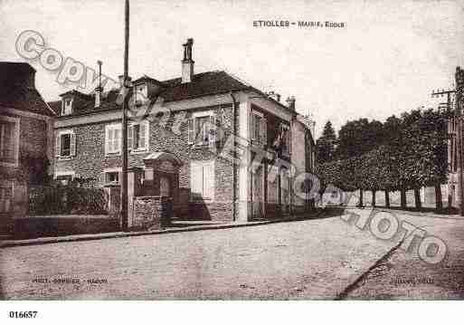 Ville de ETIOLLES, carte postale ancienne