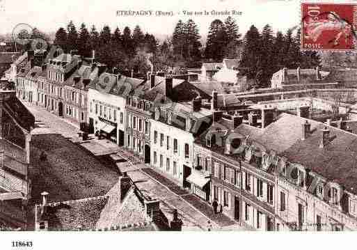 Ville de ETREPAGNY, carte postale ancienne