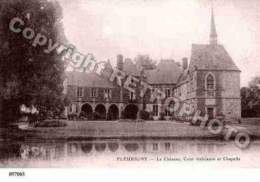 Ville de FLEURIGNY, carte postale ancienne